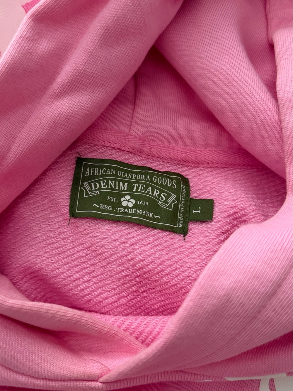 Pink Denim Tears hoodie - Picture 3 of 4
